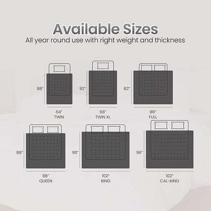 Utopia Bedding Comforter Duvet Insert, Quilted Comforter with Corner Tabs, Box Stitched Down Alternative Comforters Twin Size (Black)