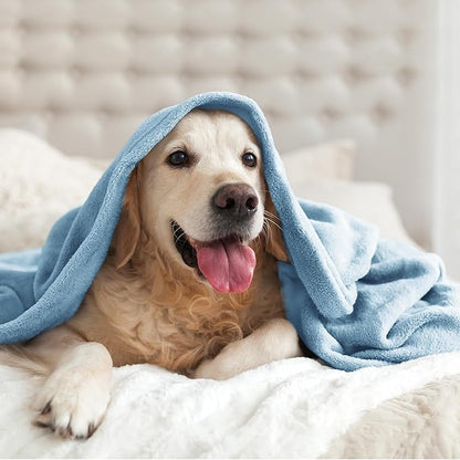 BEDELITE Fleece Blanket King Size Blankets for Bed, Luxury Plush Cozy Fuzzy Blanket 108x90 inches, Super Soft Warm Lightweight Throw Blanket All Seasons Suitable, Washed Blue