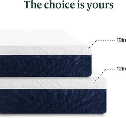ZINUS 10 Inch Full Cooling Comfort Hybrid Mattress [New Version], Fiberglass Free, Medium Firm Feel, Motion Isolation, Certified Safe Foams & Fabric