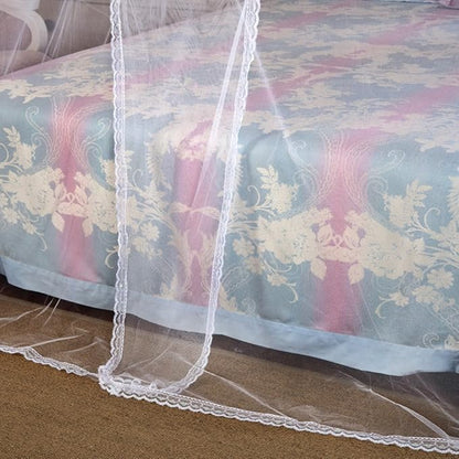 4 Corners Canopy Bed Curtains Canopy Bed Netting Canopies for Girls Princess Adults Bed (King, White)