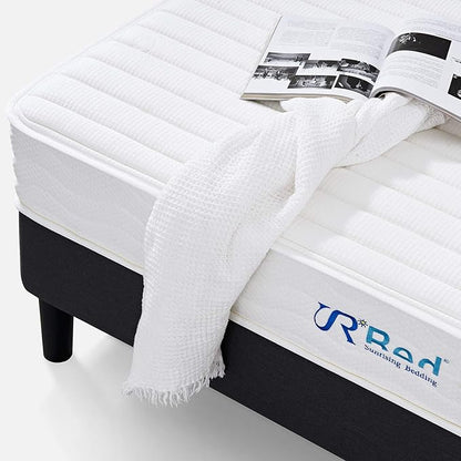 10 Inch Hybrid Mattress in a Box, Twin XL Size Latex Mattress with Memory Foam & Individually Pocket Coils Springs, Pressure Relief, Motion Isolation, Edge Support, CertiPUR-US Certified, Medium Firm