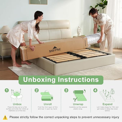 King Size Mattress 14 Inch, Medium Firm Memory Foam Hybrid Mattress with Individual Pocket Spring - Pressure Relief, Motion Isolation, Cool Sleep, 80" x 76"