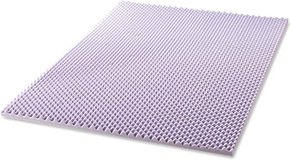 Best Price Mattress 1.5 Inch Egg Crate Memory Foam Mattress Topper with Soothing Lavender Infusion, CertiPUR-US Certified, Dorm Essentials, Twin