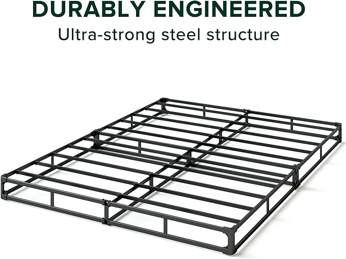 ZINUS 5 Inch King WonderBox(TM) Smart Box Spring, Quick Assembly Mattress Foundation, Durable Metal Frame, Grey