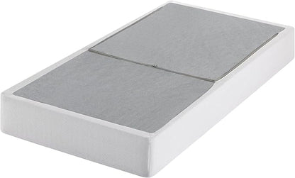 ZINUS No Assembly Metal Box Spring 9 Inch White Mattress Foundation, Sturdy Metal Structure, Twin