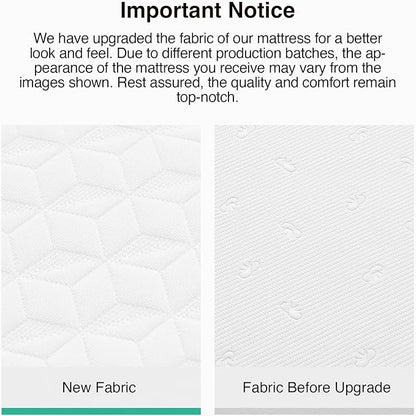 Novilla Full Mattress, 6 Inch Full Memory Foam Mattress for Pressure Relief & Comfort Sleep, Removable Washable Cover,CertiPUR-US Certified，Medium Firm