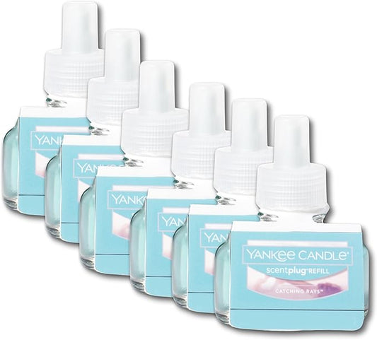 Yankee Candle ScentPlug Refill, Catching Rays (Pack of 6)