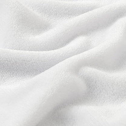 BEDELITE Fleece Blanket White Throw Blanket for Couch & Bed, Luxury Plush Cozy Fuzzy Blanket 50" x 60", Super Soft Warm Lightweight Throw Blanket for Travel Camping
