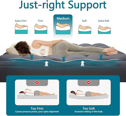 CHOKIT Queen Mattress Topper, Extra Thick Pillow Top Mattress Pad for Back Pain Relief, Cooling Bed Topper Mattress Cover with 8-21 Inch Deep Pocket