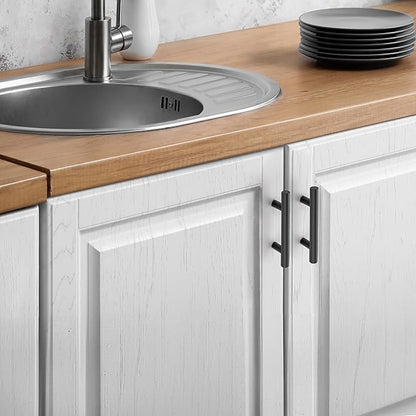 JOY DECOR 30 Pack Cabinet Handles, Black Cabinet Pulls, 2-1/2 in Hole Center Kitchen Hardware, Stainless Steel T Bar Handles for Dresser Drawers