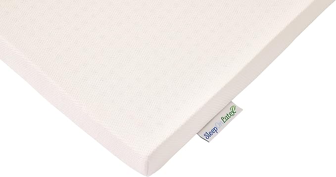 Pure Green Natural Latex Mattress Topper w/Luxury Cover - Soft - 3 Inch - Full Size (GOLS Certified Organic)
