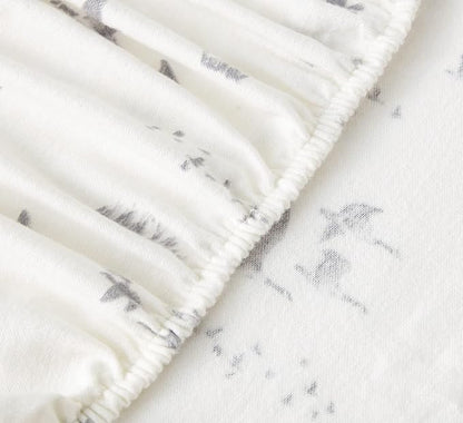 Eddie Bauer - Full Sheet Set, Warm Breathable Cotton Flannel Bedding with Deep Pockets, Brushed for Extra Softness, Cozy Home Decor, Oeko-Tex Certified (Geese Meadows, Full)
