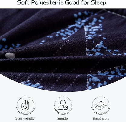 MAXYOYO Black Moon and Star Futon Mattress, Japanese Floor Mattress Quilted Bed Mattress Topper, Extra Thick Folding Sleeping Pad Breathable Floor Lounger Guest Bed for Camping Couch, Twin