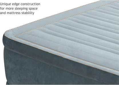 Intex Comfort Plush Mid Rise Dura-Beam Airbed with Built-in Electric Pump, Bed Height 13", Full