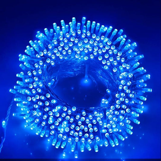 Christmas String Lights, 33FT 100 LEDs Blue Halloween String Lights 8 Modes Fairy Lights with End-to-End Plug Decoration for Christmas Tree Indoor Outdoor