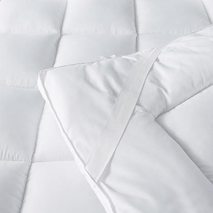 Mattress Topper Twin Size Pillowtop Bed Topper Mattress Pad 2 Inch Thick Mattress Cover