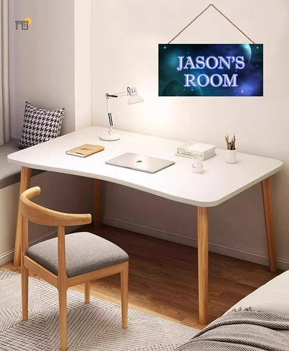 Personalized Sign Outer Space Room Décor Kids Room Decor, Universe Theme Little Man Cave Decor for Nursery, Planet Nursery Decor for Baby Game Room Boys Bedroom