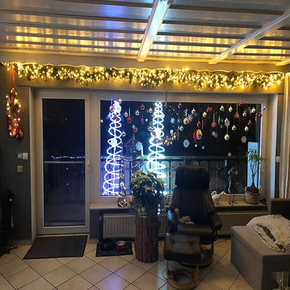 100Ft Rope Lights Outdoor, LED Strip Lights Waterproof Decorative Lighting for Indoor/Outdoor Decorations, Eaves, Backyards Garden, Patio and Bedroom, Christmas Decorations