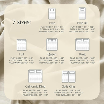 LuxClub 4 PC Full Size Sheet Set Bed Sheets, Breathable Luxury Deep Pockets Wrinkle Free Cooling Sheets Machine Washable Hotel Bedding (Full, Striped Cream)