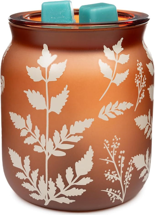 Scentsationals Wax Melt Warmer, Wax Warmer for Scented Wax Melts - Autumn Collection Camille Leaves - Candle Wax Melter for Fragrance Cubes and Tarts