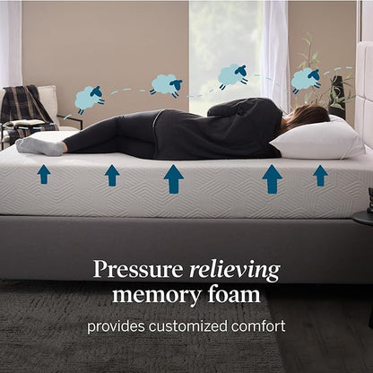 LUCID 12 Inch Memory Foam Mattress - Medium Firm Feel - Infused with Refreshing Bamboo Charcoal and Cooling Gel - Bed in a Box - Temperature Regulating, Pressure Relief - Breathable - California King