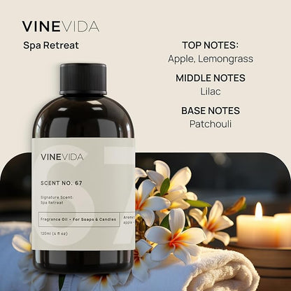 VINEVIDA [16 Fl Oz] Spa Retreat Fragrance Oil for Cold Air Diffusers - Essential Oils for Diffuser Oil Refill & Air Freshener Room Spray
