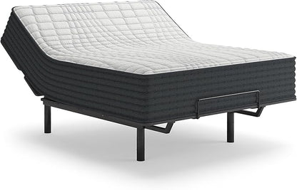 Signature Design by Ashley Hybrid 1200 12" Firm Moisture Wicking Mattress with Charcoal-Infused Gel Memory Foam and Edge Support for Pressure Relief and Temperature Regulating, Queen, Fiberglass Free