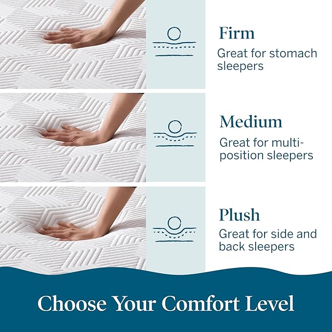 Lucid 10 Inch Memory Foam Mattress - Firm Feel - Infused with Refreshing Bamboo Charcoal and Cooling Gel - Bed in a Box - Temperature Regulating - Pressure Relief - Breathable - Full Size