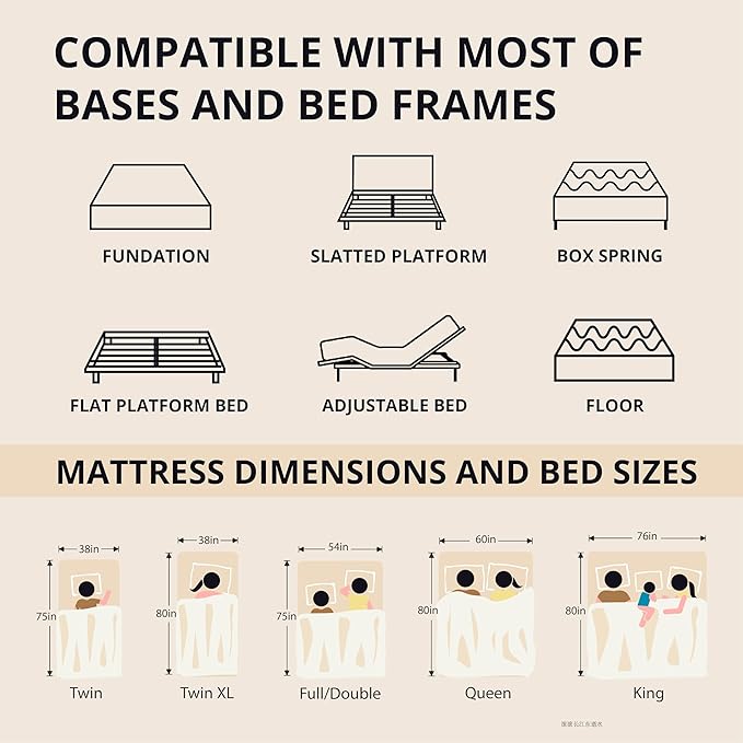 EGOHOME 12 Inch Twin XL Memory Foam Mattress for Back Pain, Cooling Copper Gel Bed in a Box, Foam Made in USA, CertiPUR-US Certified, Therapeutic Medium Firm, Daybed 38x80x12 Black