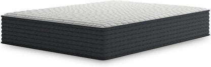 Signature Design by Ashley Hybrid 1200 12" Firm Moisture Wicking Mattress with Charcoal-Infused Gel Memory Foam and Edge Support for Pressure Relief and Temperature Regulating, Queen, Fiberglass Free