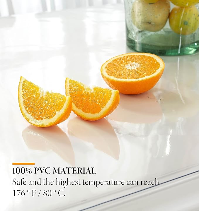 Deep Dream 1.5mm Clear Desk Cover Protector, 35×70 Inch Clear Desk Cover, Clear Desk Mat, Table Cover Tablecloth Protector Rectangle, Table Protector for Dining Room Table