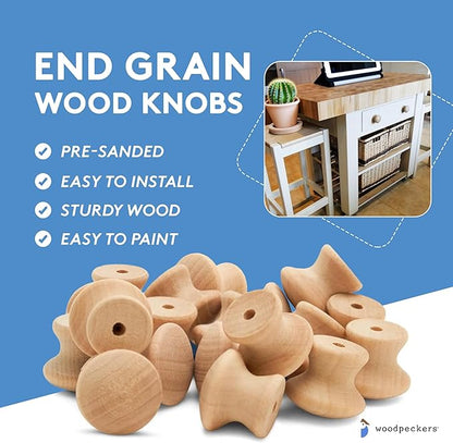 Woodpeckers 1 End Grain Knob Pack of 100