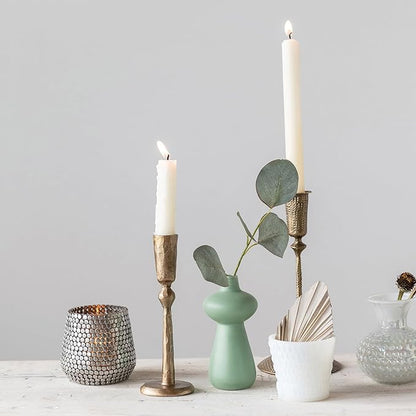 Creative Co-Op Hand-Forged Metal Taper, Antique Brass Finish Candle Holder