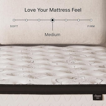 Ashley Chime Twin Mattress Hybrid 12 Inch Firm Memory Foam for Pressure Relief, Mattress In a Box with Cooling Gel, Fiberglass Free