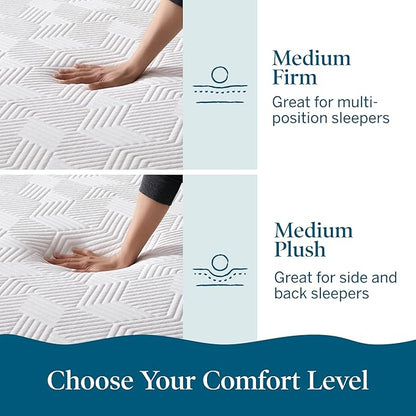 Lucid 8 Inch Memory Foam Mattress - Medium Plush Feel - Infused with Refreshing Bamboo Charcoal and Cooling Gel - Bed in a Box - Temperature Regulating - Pressure Relief - Breathable - Twin XL Size