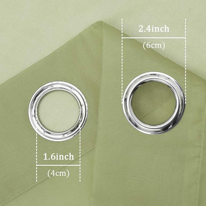 KEQIAOSUOCAI 2 Pieces Sage Sheer Curtains 84 Inches Long for Bedroom Bed Canopy Voile Grommet Sheer Window Drapes Panels for Living Room Dining Wedding Party Backdrop 54Wx84L Set of 2