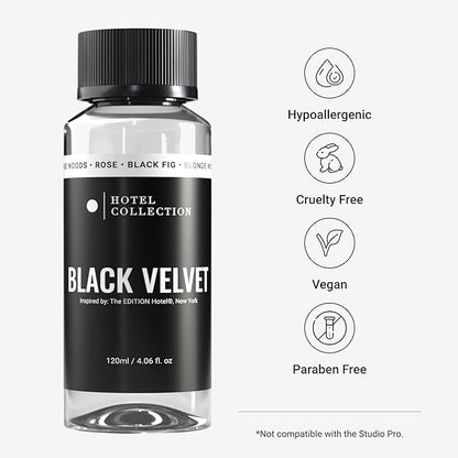 Hotel Collection Diffuser Oil - Black Velvet - Aromatherapy Essential Fragrance Oil - Blonde Woods, Rose, and Black Fig - 120ML 4.1 Fl oz