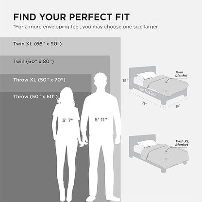 Bedsure GentleSoft Grey Fleece Twin Blanket for Couch -Cozy Soft Blankets for Women, Cute Small Throws for Girls, 60x80 Inches