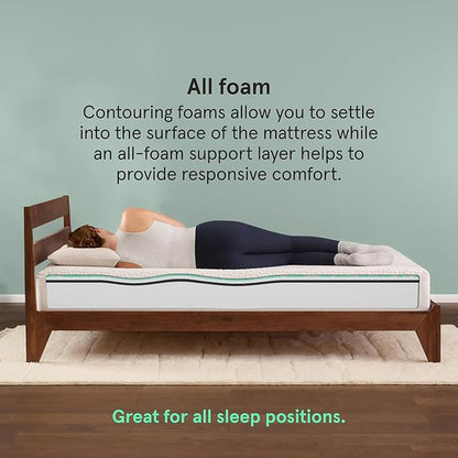 Tuft & Needle Kin Medium 12" Queen Adaptive Foam Mattress in a Box, Cooling Gel, Pressure Relief, Durable Support, 100 Night Trial, Fiberglass-Free, CertiPUR-US, 10-Year Limited Warranty