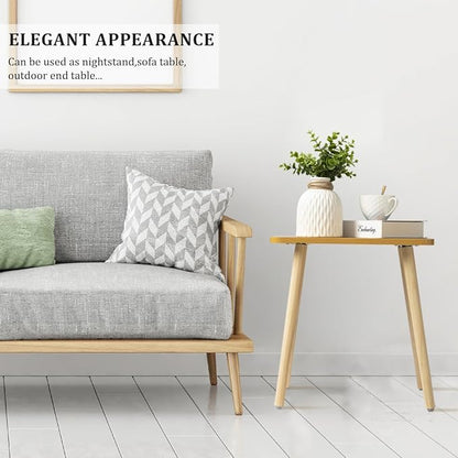 FORAOFUR End Tables Living Room Set of 2, Side Tables for Small Spaces, Modern Side Table Accent Tables with Wooden Legs for Living Room, Bedroom, Easy Assembly