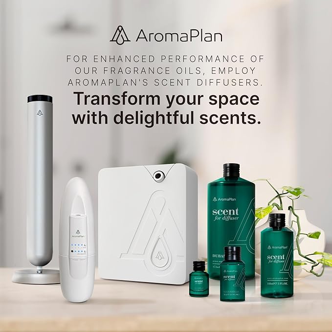 AromaPlan Hotel Scents Dubai 16 Fl Oz (473ml), Home Luxury Aroma & Hotel Diffuser Oil- Hotel Diffuser Oil for Aromatherapy- USA Made, Bigger Bottle, Bolder Aroma & Longer Lasting