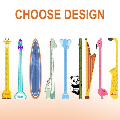 Personalized Growth Chart for Wall, Wooden Height Chart for Kids, Cute Height Measurement for Child/Girls/Boys, Baby and Toddler's Playroom/Kid's Room/Nursery Decor, Basketball