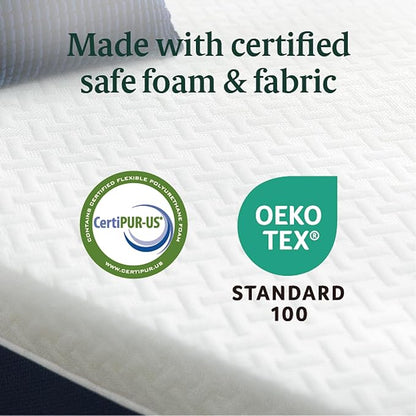 ZINUS 12 Inch Full Cooling Comfort Hybrid Mattress [New Version], Fiberglass Free, Medium Firm Feel, Motion Isolation, Certified Safe Foams & Fabric