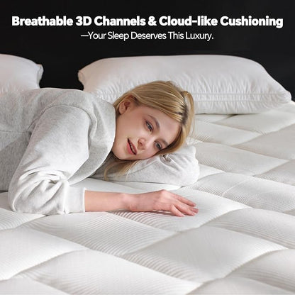 Twin Mattress in a Box, 10 Inch Twin Hybrid Mattress with Individual Pocket Spring & Memory Foam, Motion Isolation, Comfort for Pressure Relief, CertiPUR-US Certified