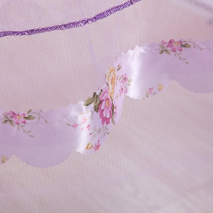 Canopy Bed Curtains Queen - 4 Corner Canopy for Beds, Bed Canopy for Girls Adults, Bedroom Decor (Full Size, Purple)