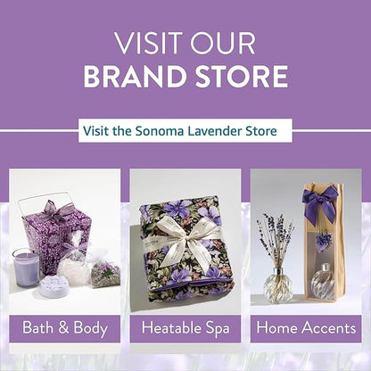 Sonoma Lavender Dried Lavender Sachets by The Yard for Drawers and Closets, Natural Air Freshener for Home, Car, Bag, Room, and Closet