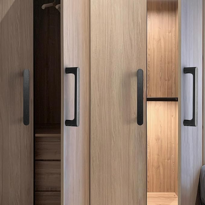 Walnut Round 5 in 10 pcs Wooden Drawer Pulls Handle pulls for cabinets Kitchen Cabinet Drawer pulls Cabinet Door Pull