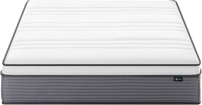 ZINUS 12 Inch True Support Hybrid Mattress [New Version], Full, Fiberglass Free, Medium Feel, Motion Isolation, Certified Safe Foams & Fabric, Mattress in A Box