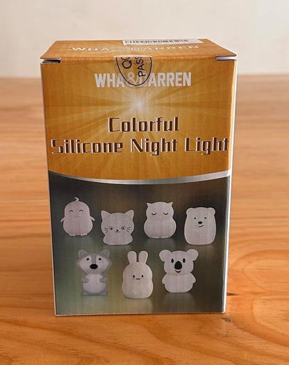 WHA&DARREN Fox Night Light for Kids, Portable, Baby Lights, Rechargeable Silicone Baby Night Light, Girls and Boys Animal Lamp, Kawaii Lamp