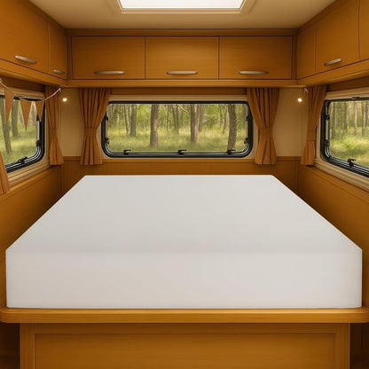Foamma 4” x 35” x 79” Truck, Camper, RV High-Density Bunk Mattress Foam Replacement, Made in USA, Comfortable, Travel Trailer, CertiPUR-US Certified, Cover Not Included